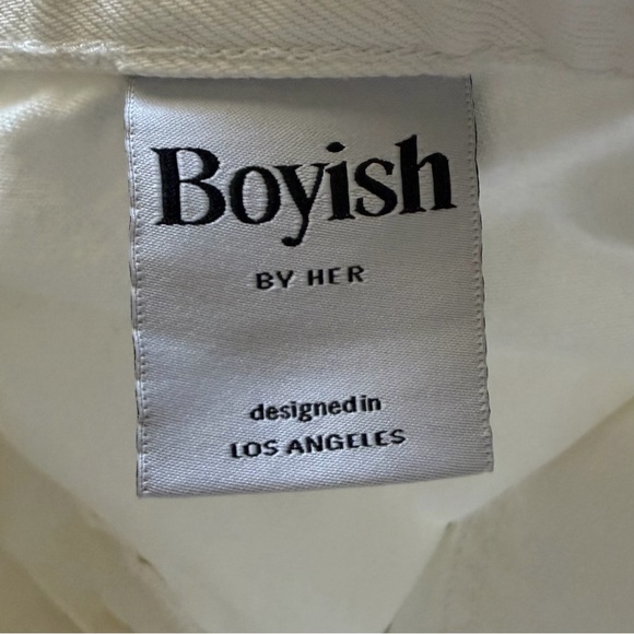 Boyish Kirby High Rise Straight Leg Denim Jeans in Vertigo Wash, Size 25 - Picture 4 of 15